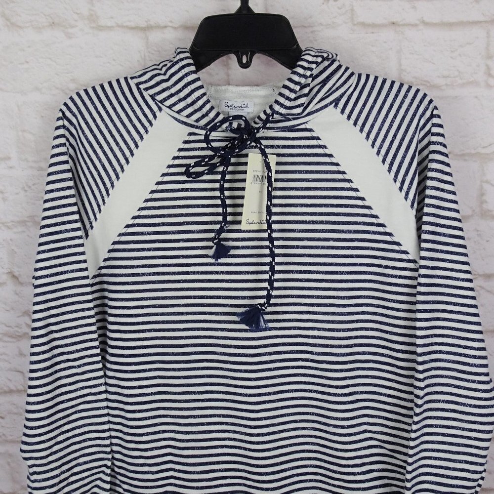 NWT Splendid Pullover Stripe Lounge Hoodie Athleisure Active XS - Picture 5 of 11